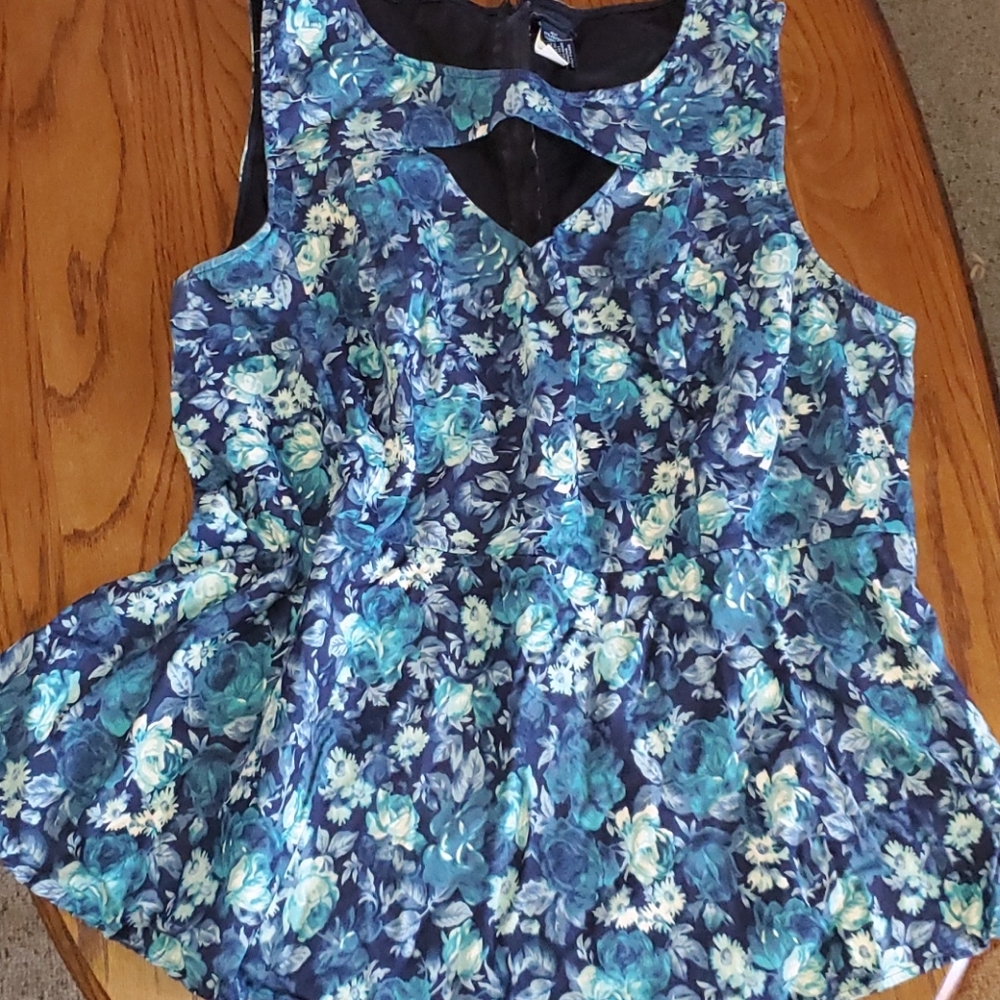 TORRID Cut-Out Peplum Top